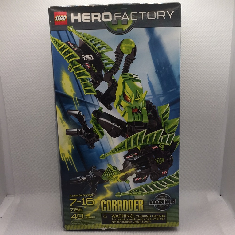Lego Corroder 7156 Hero Factory 40 Pieces Building Set Bionicle New Sealed